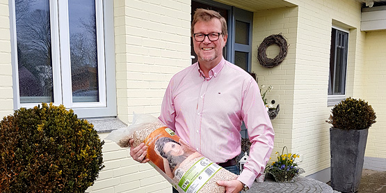 Tonne Pellets gratis in den hohen Norden
